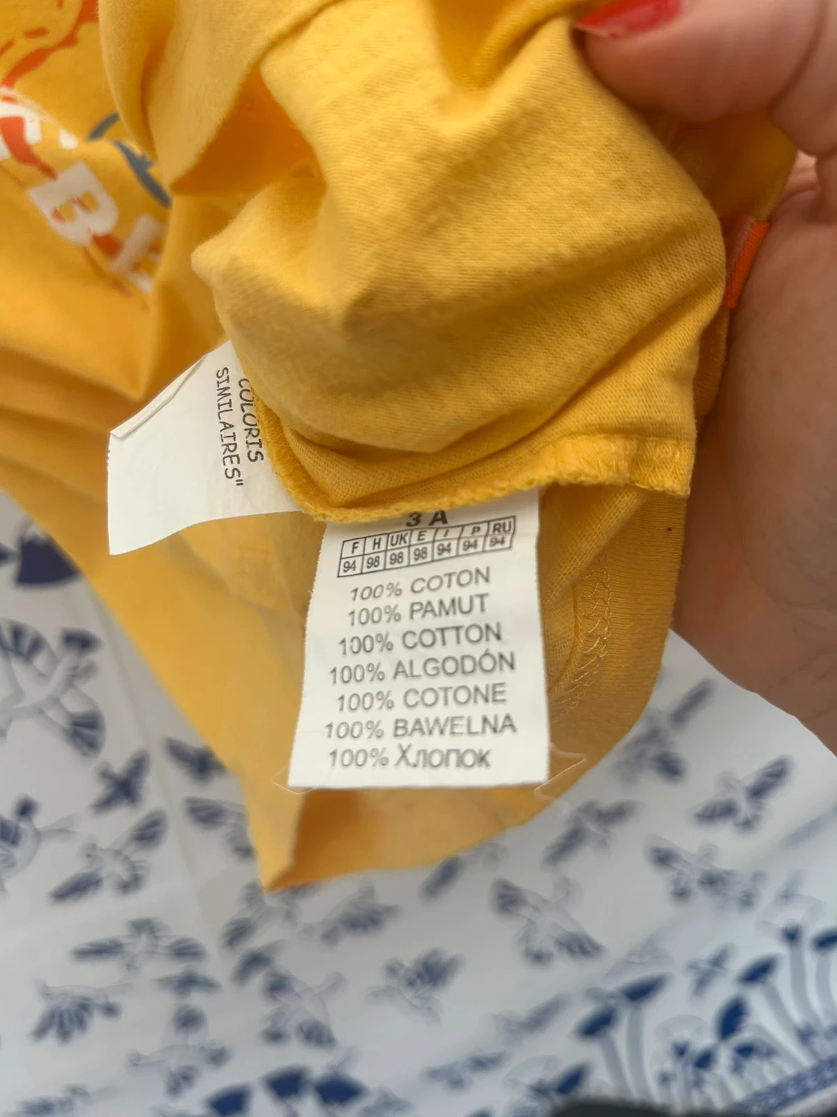 Camiseta amarilla para niño de 3 años Big Blue océano pez – photo 3